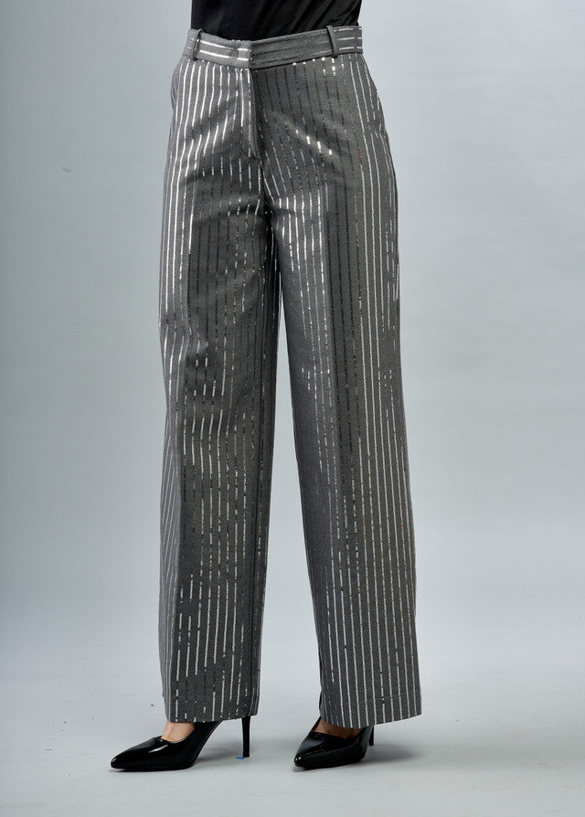 Holiday Pin Stripe Sequin Pants BCP8718