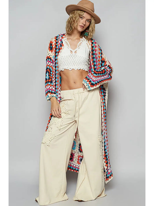 Long Crochet Cardigan