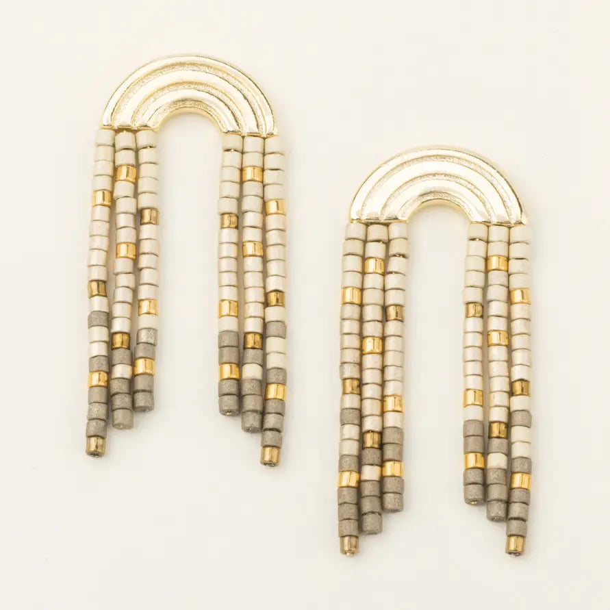 Miyuki Rainbow Fringe Earring