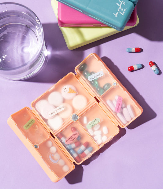 Pill & Vitamin Case assorted colors CRPC24