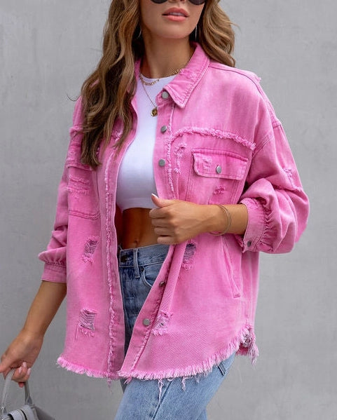 Ripped Denim Jacket