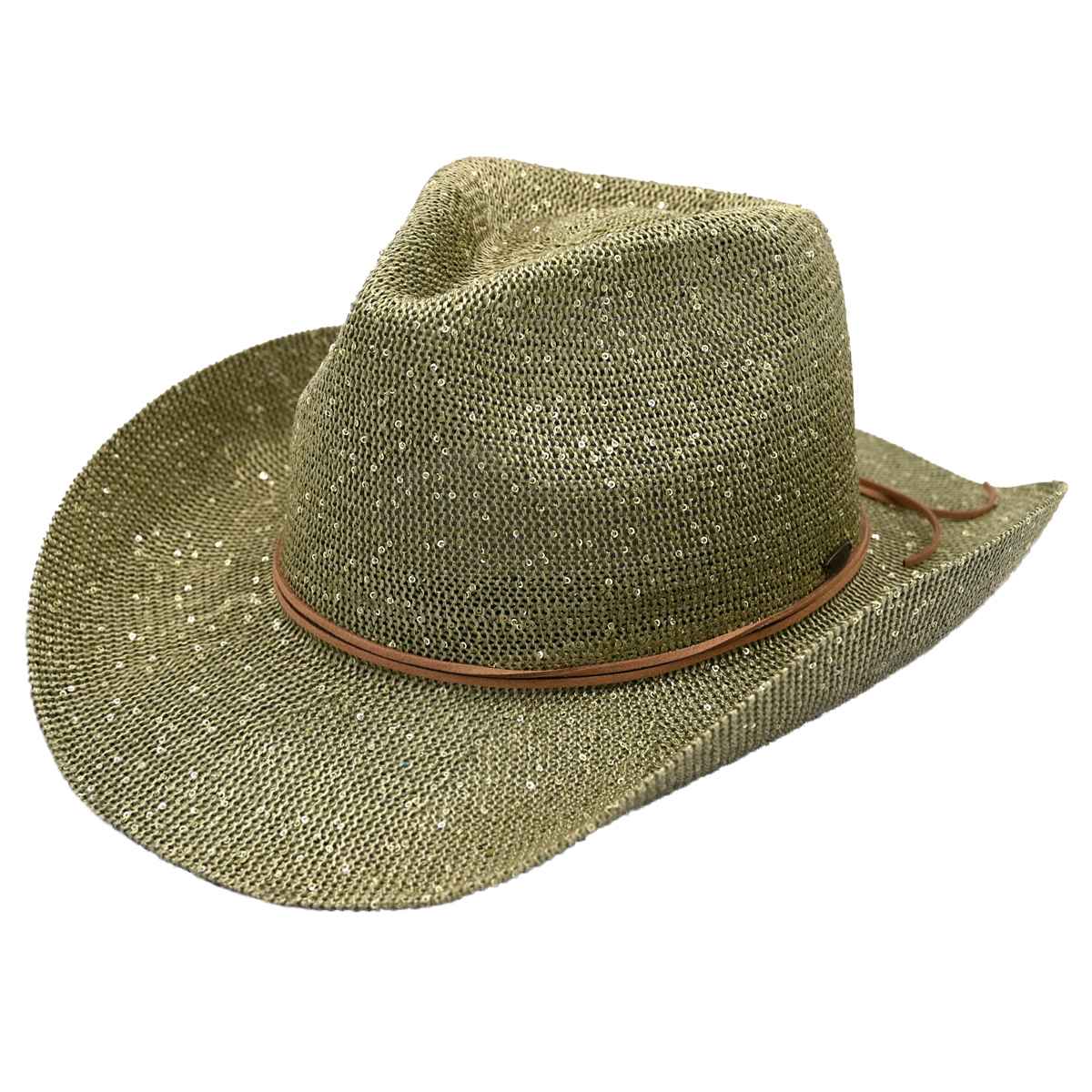 CC Sequin Detail Cowboy Hat