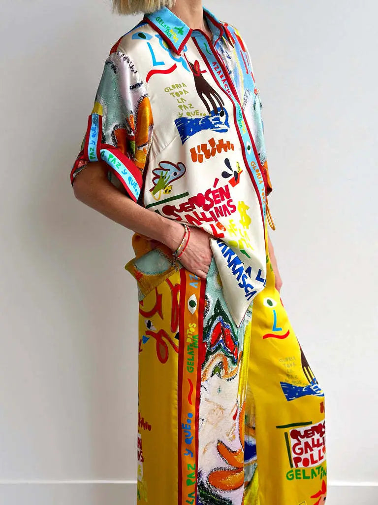 Printed Pant Set
