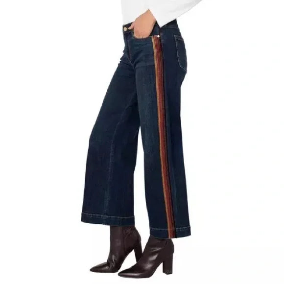 The Stride Denim Pant w/Velvet stripe detail