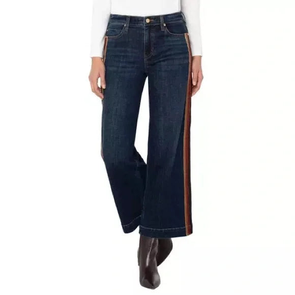 The Stride Denim Pant w/Velvet stripe detail