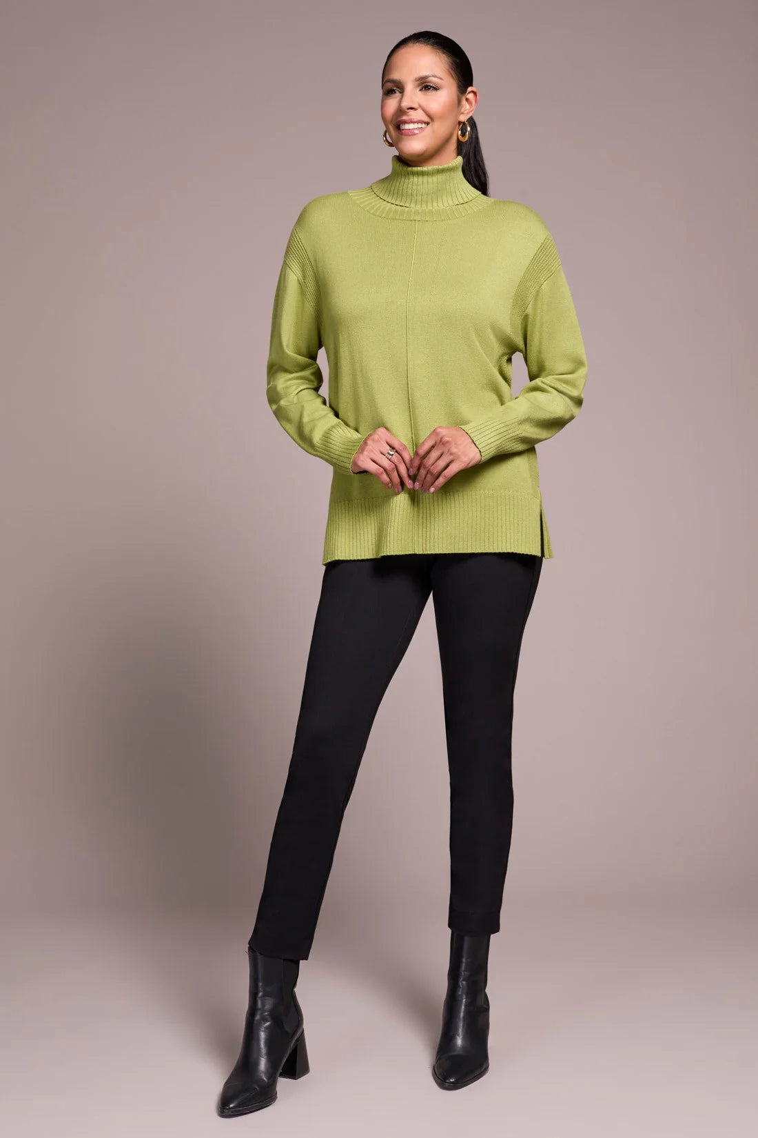 Loose Turtle Neck Tunic Sweater