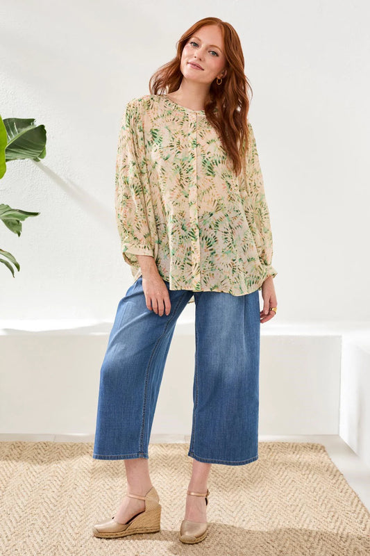 Dolman Slv Wide Blouse Multi color