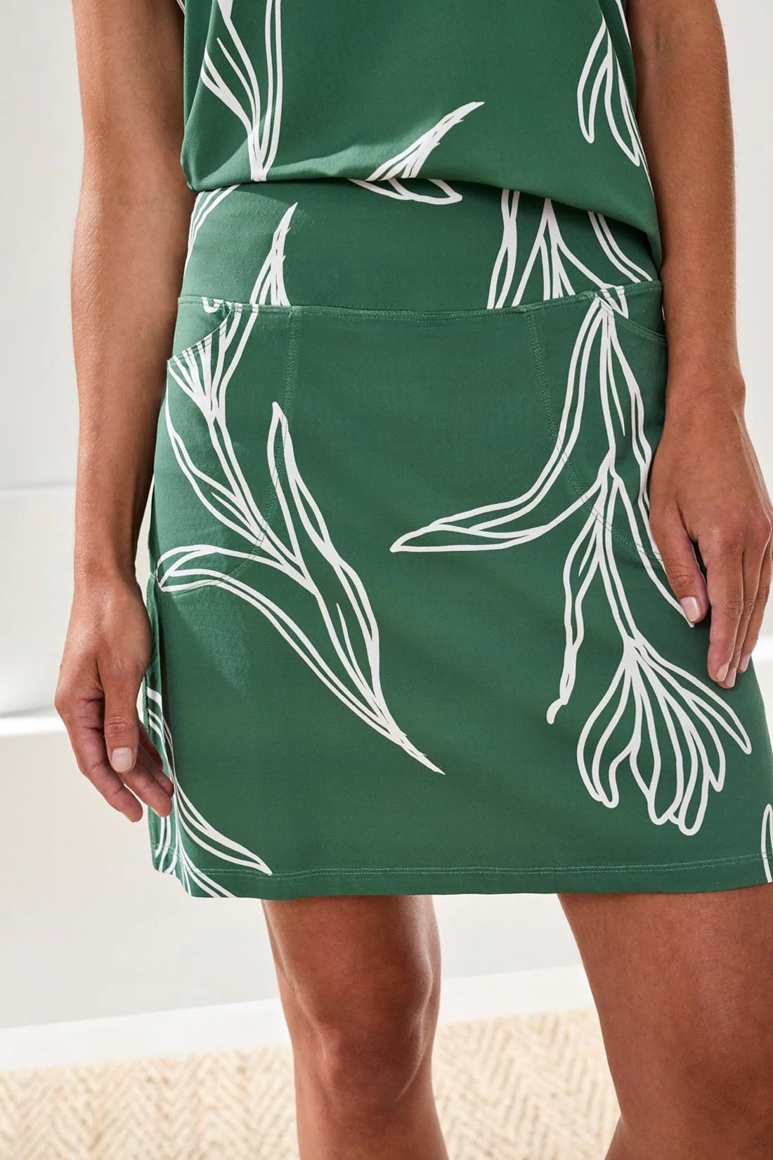 Skort with Pockets Greenery