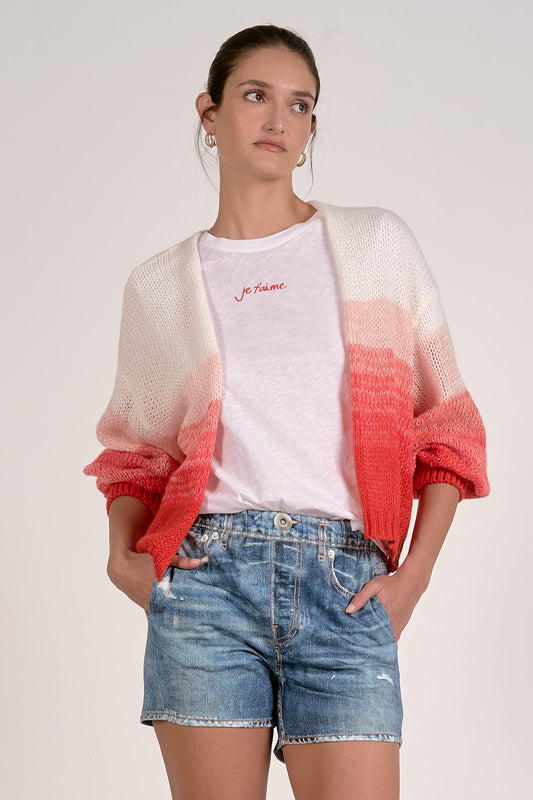 Red Ombre Cardigan