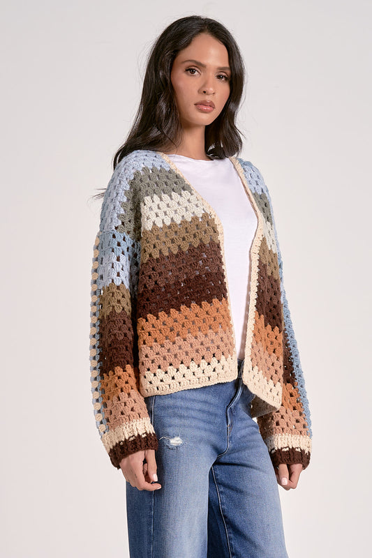 Neutral Multi Stripe Cardi