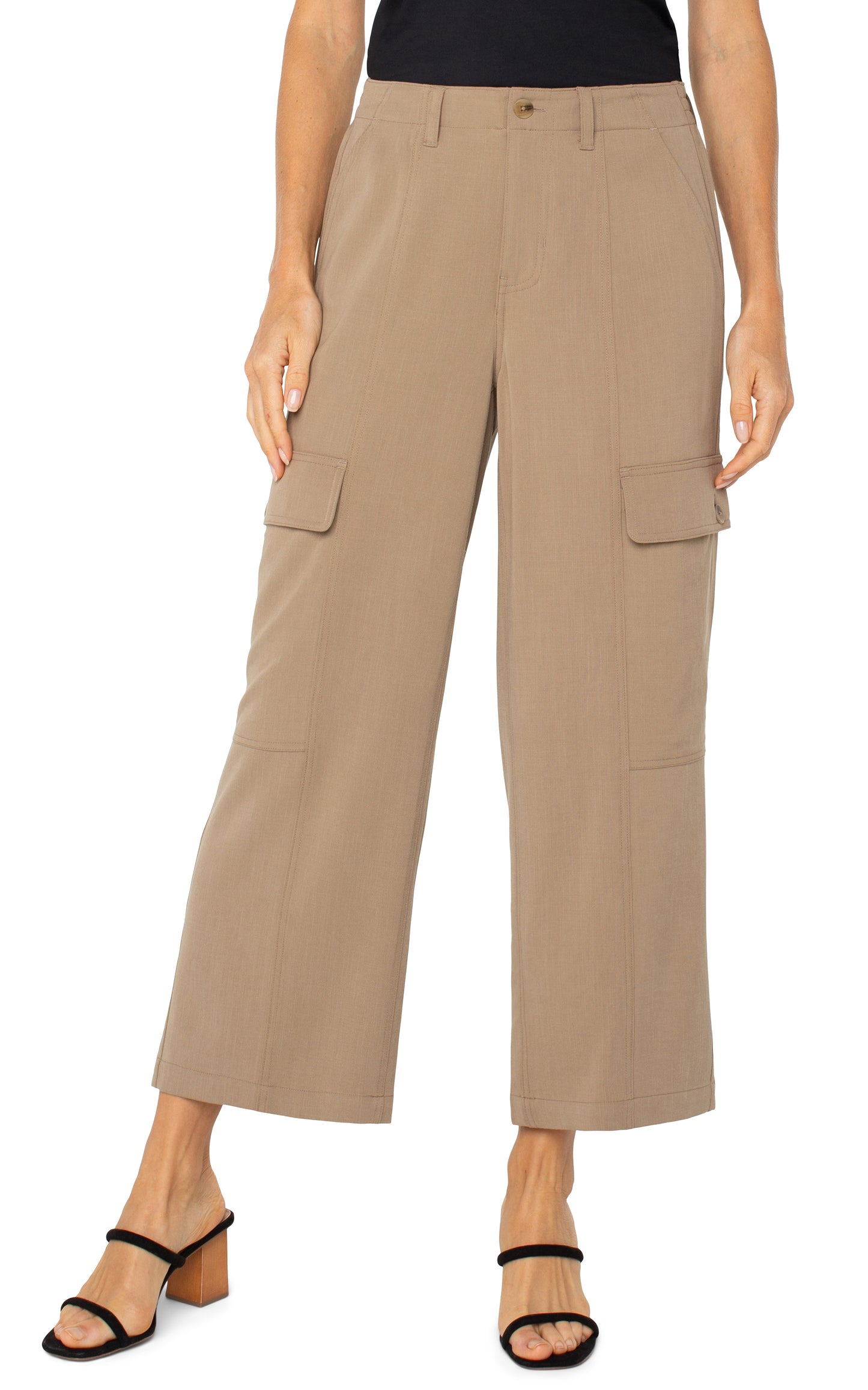 High Rise Crop Cargo Pant
