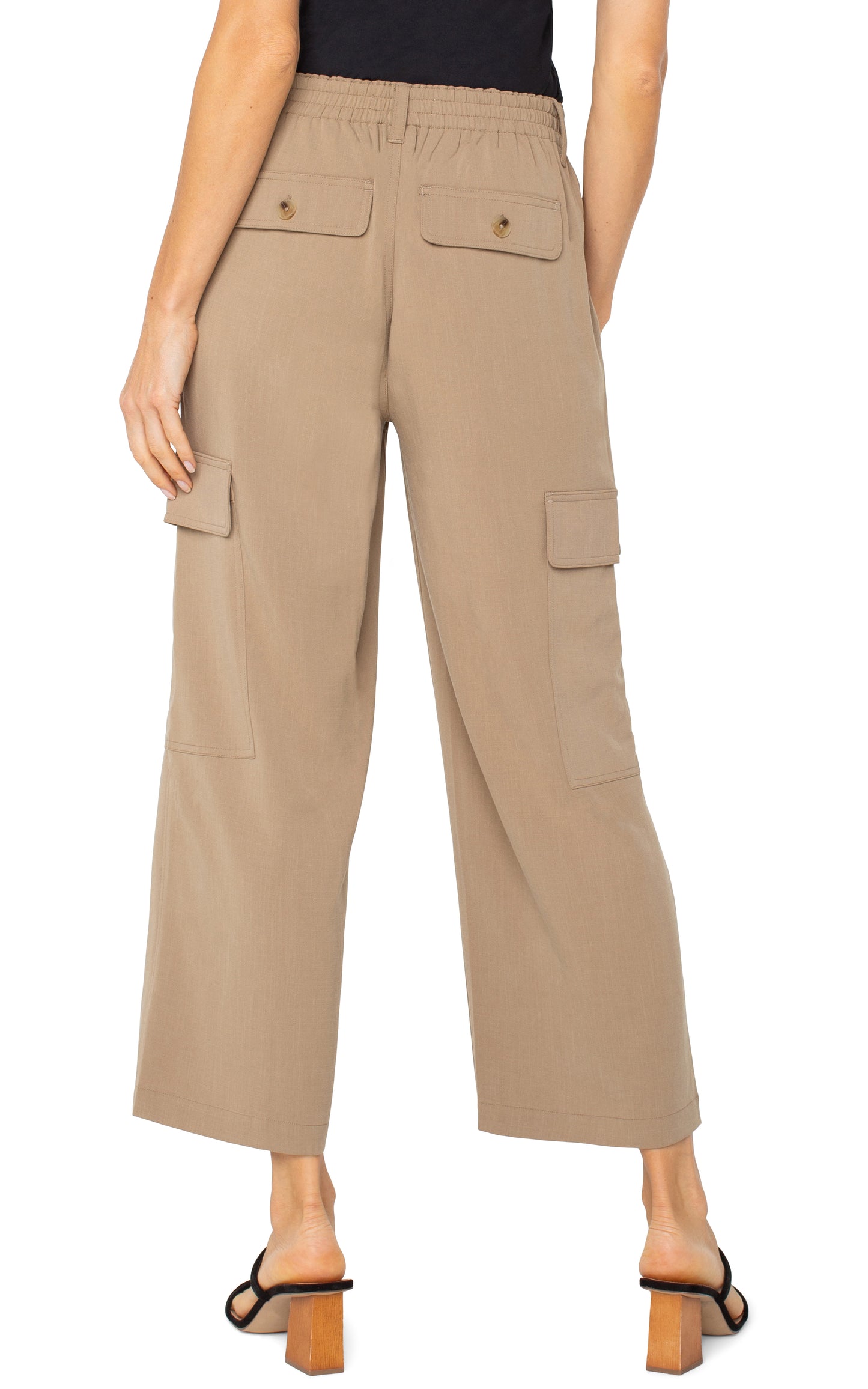High Rise Crop Cargo Pant