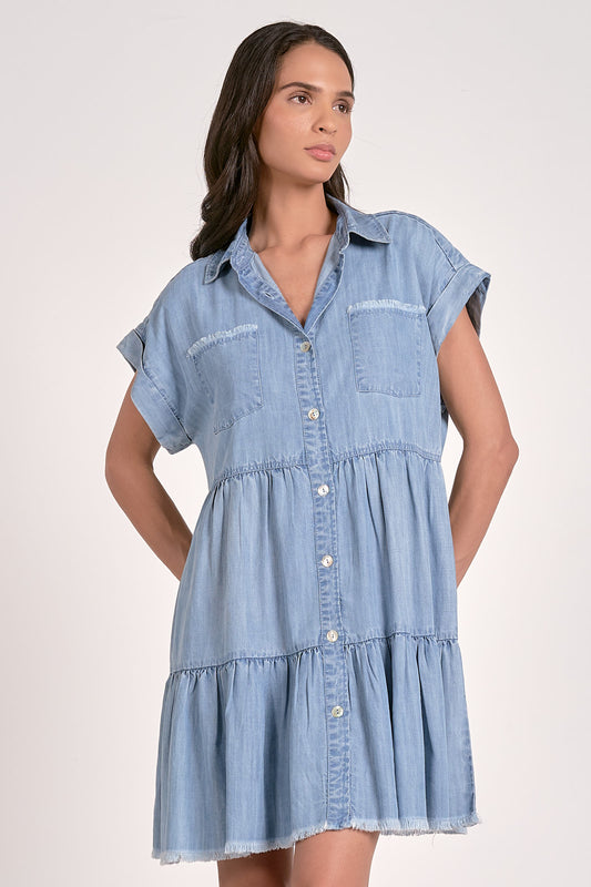 Tencel Denim Blue Dress