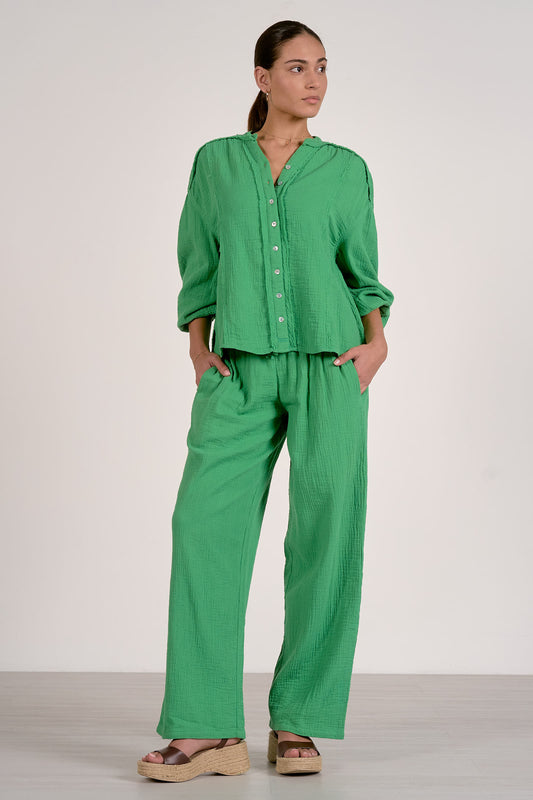Green Button Top